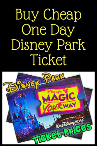 cost of one day ticket to walt disney world